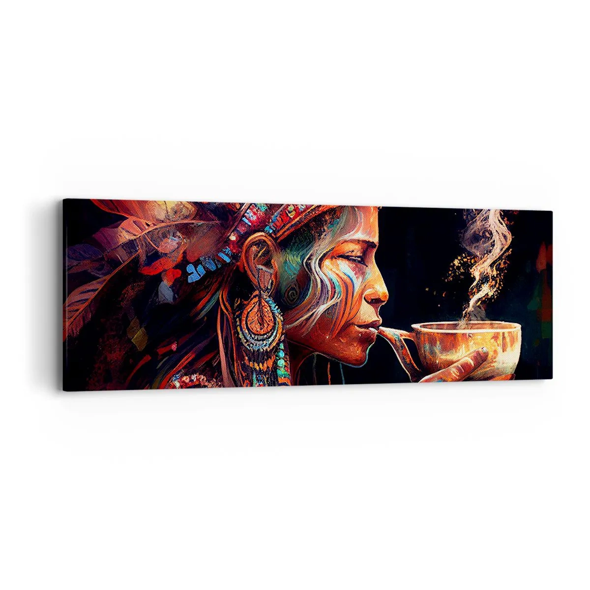 Cuadro sobre lienzo - Impresión de Imagen - Un ritual mágico - 90x30 cm