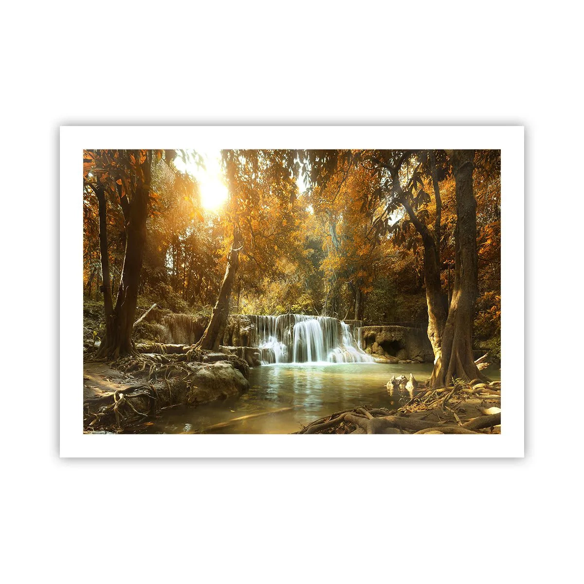 Póster - Una cascada en el parque - 70x50 cm