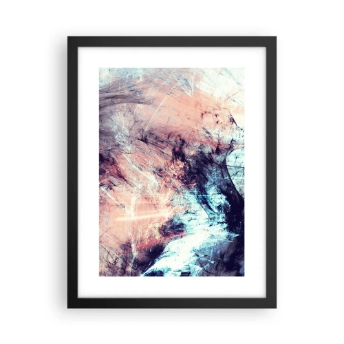 Póster en marco negro - Siente el viento - 30x40 cm