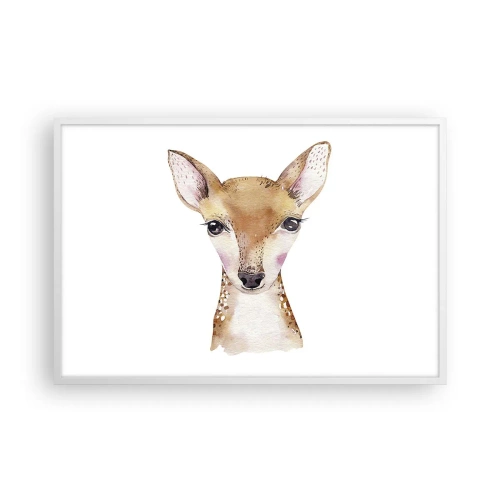 Póster en marco blanco - La naturaleza de la inocencia - 91x61 cm