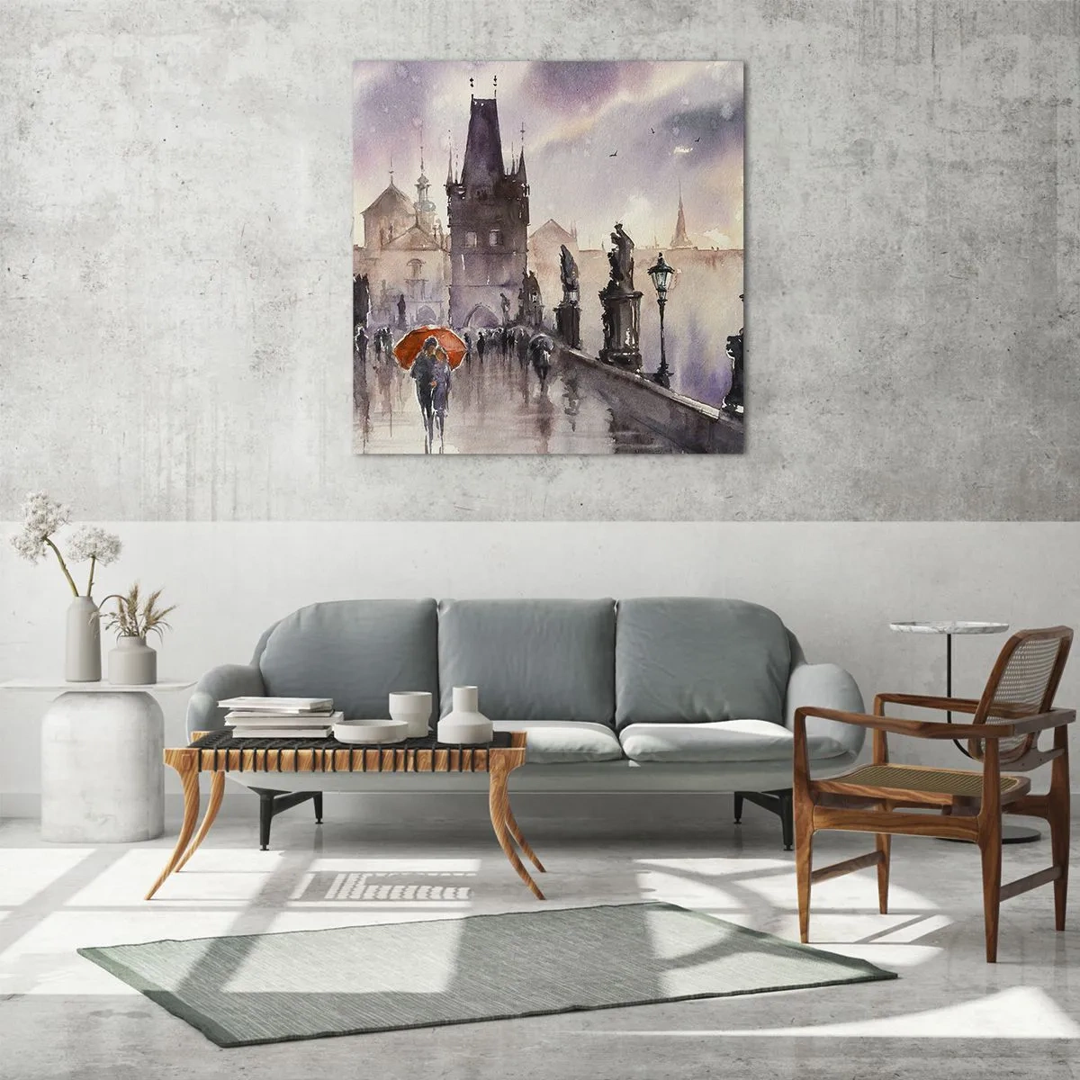 Cuadro sobre vidrio - Impresiones sobre Vidrio - La gente no cambia - 40x40 cm