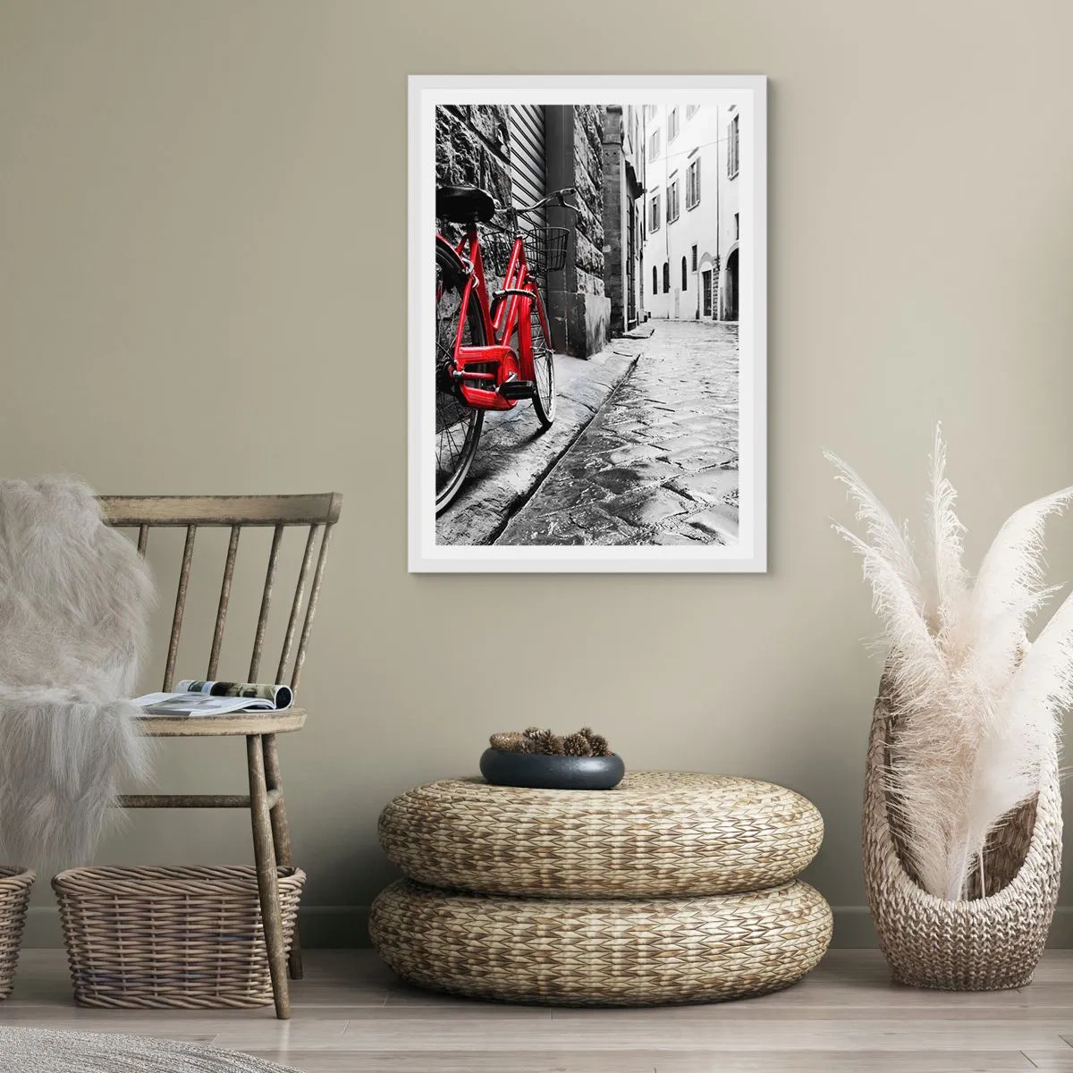 Póster en marco blanco - La verdadera belleza no envejece - 61x91 cm