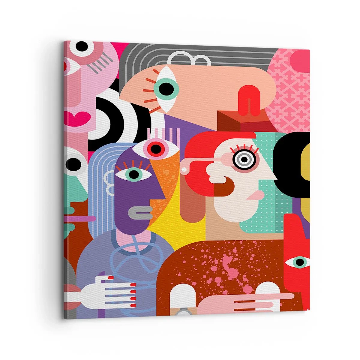 Cuadro sobre lienzo - Impresión de Imagen - Estilo Picasso - 60x60 cm