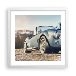 Póster en marco blanco - Porque el estilo importa - 40x40 cm