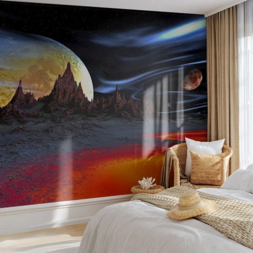 Fotomural Standard Eco - Mundo desconocido - Abstracción, Cosmos, 3D - 450x315 cm