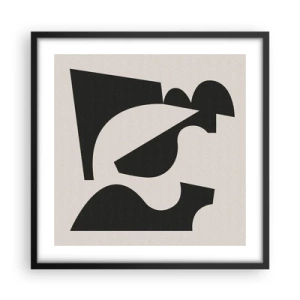 Póster en marco negro - Para automontaje - 50x50 cm