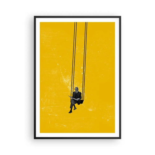 Póster en marco negro - Un día como cualquier otro - 70x100 cm