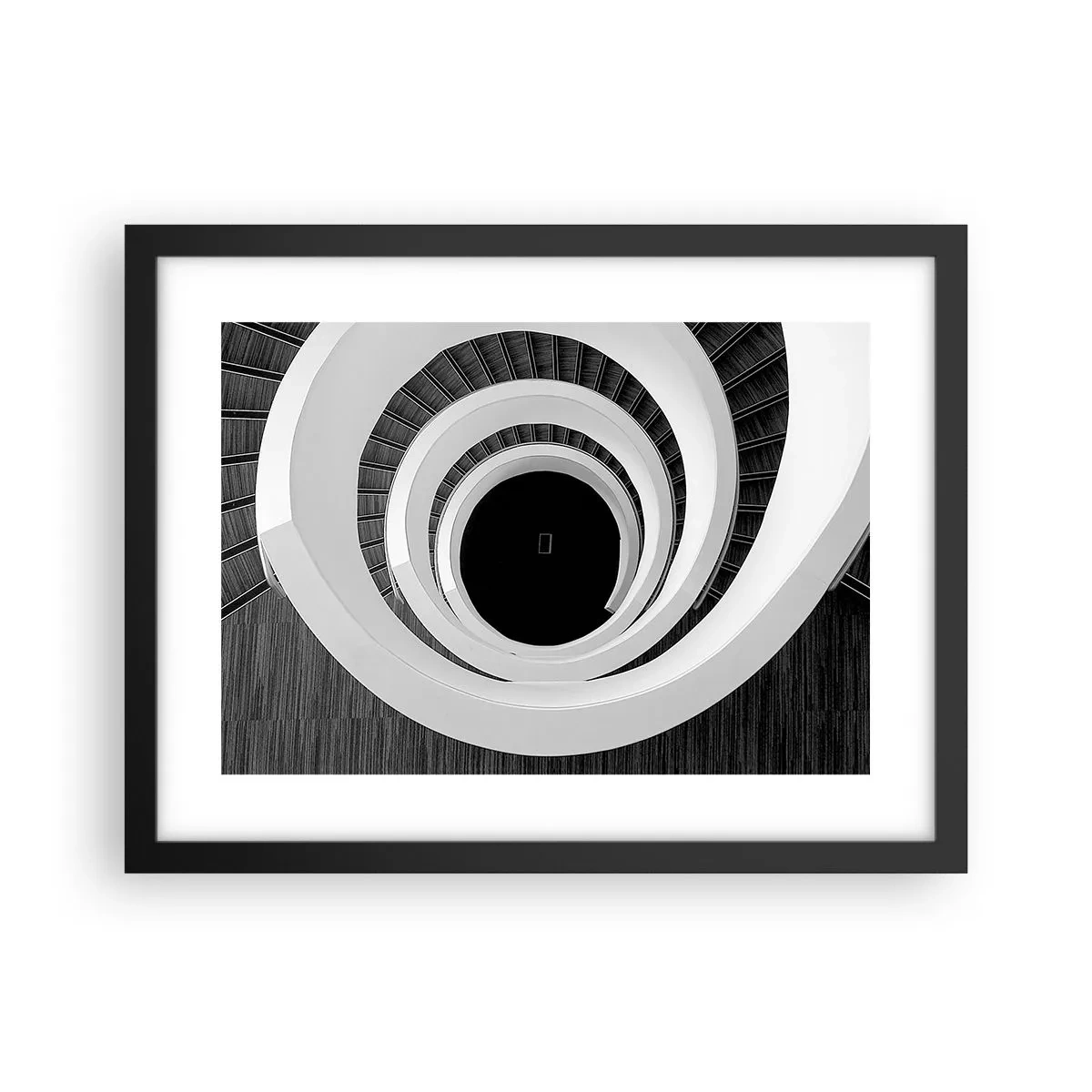 Póster en marco negro - Hacia el origen - 40x30 cm