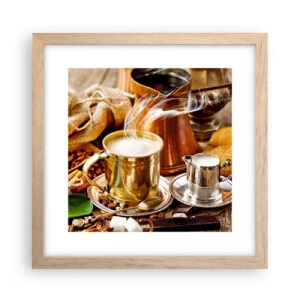 Póster en marco roble claro - Que tengas un buen día - 30x30 cm