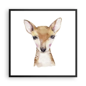 Póster en marco negro - La naturaleza de la inocencia - 60x60 cm