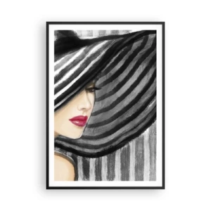 Póster en marco negro - ¿Dónde puedo encontrarte? - 70x100 cm