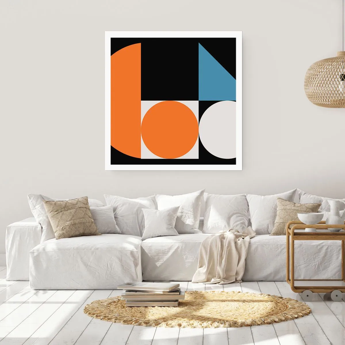 Póster - Diseño con figuras - 40x40 cm