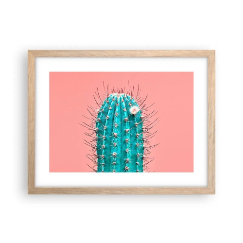 Póster en marco roble claro - Se mira, pero no se toca - 40x30 cm