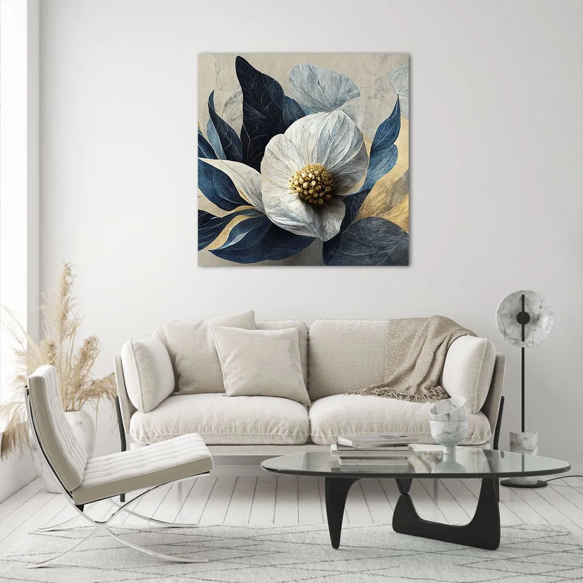 Cuadro sobre vidrio - Impresiones sobre Vidrio - Con un corazón de oro - 40x40 cm