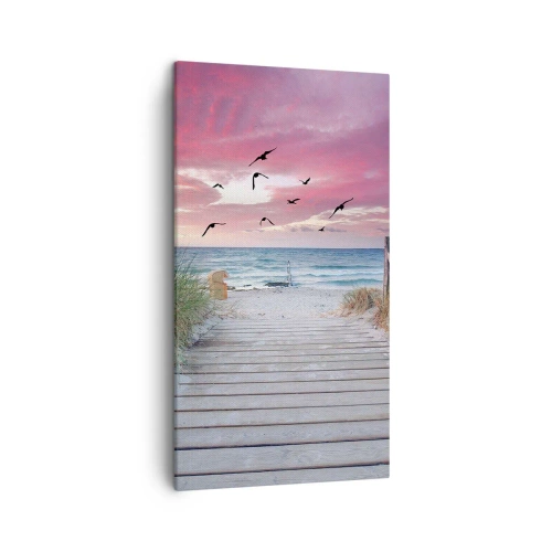 Cuadro sobre lienzo - Impresión de Imagen - Impresión del Báltico - 45x80 cm