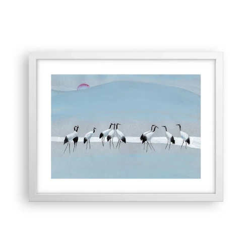 Póster en marco blanco - Después de un día caluroso - 40x30 cm
