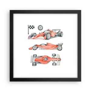 Póster en marco negro - Para alcanzar un sueño - 30x30 cm