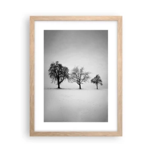 Póster en marco roble claro - ¿Con qué sueñan? - 30x40 cm