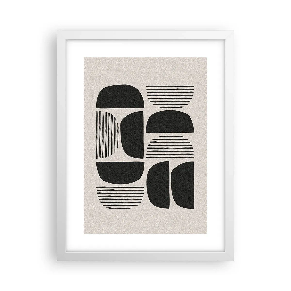 Póster en marco blanco - Arreglos a medias - 30x40 cm