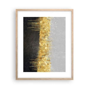 Póster en marco roble claro - Hacia arriba y hacia abajo - 40x50 cm