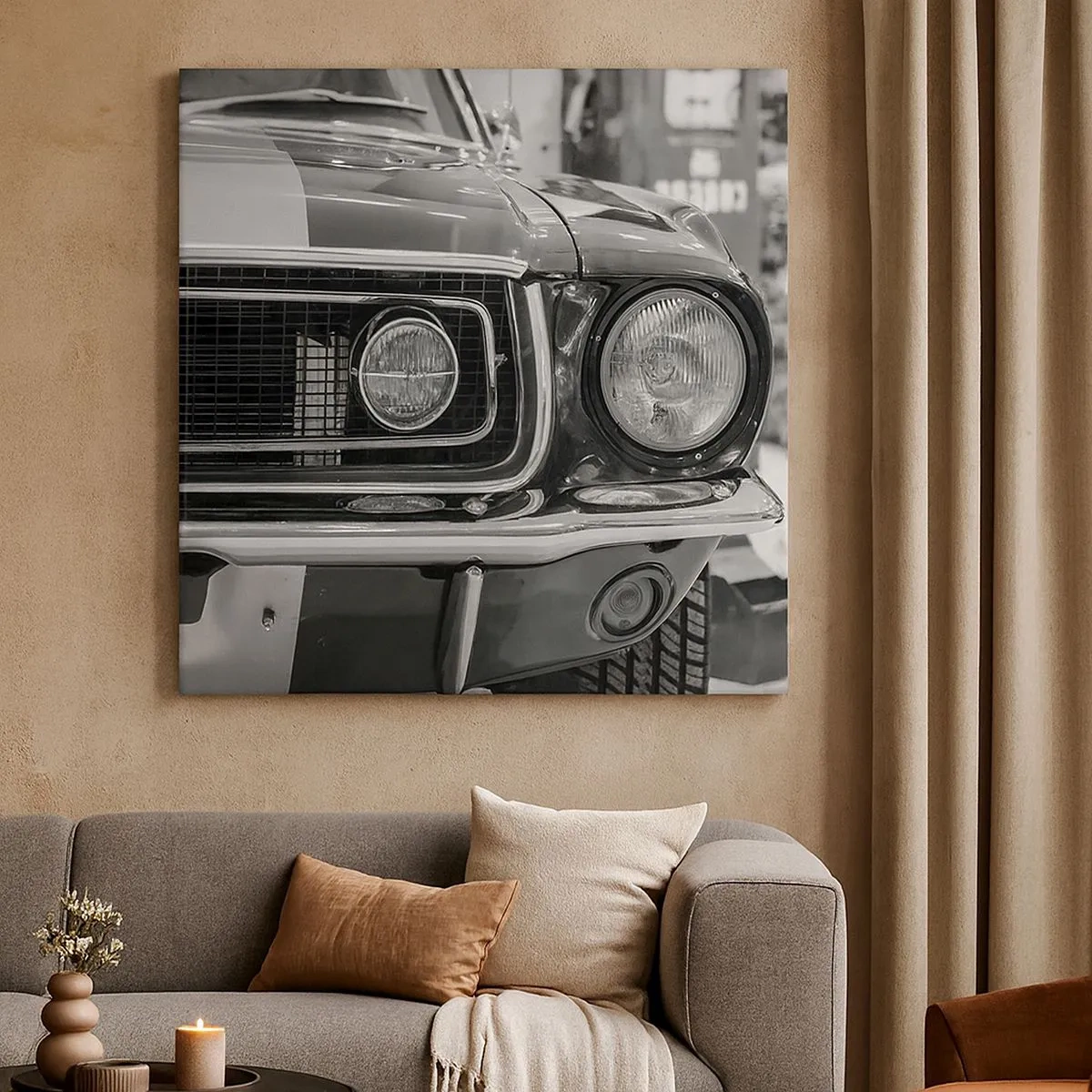 Cuadro sobre lienzo - Impresión de Imagen - Paseo rudo - 30x30 cm