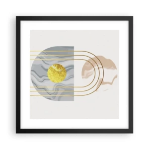 Póster en marco negro - Brillo y resplandor - 40x40 cm