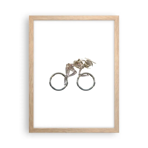 Póster en marco roble claro - Una magnífica máquina - 30x40 cm