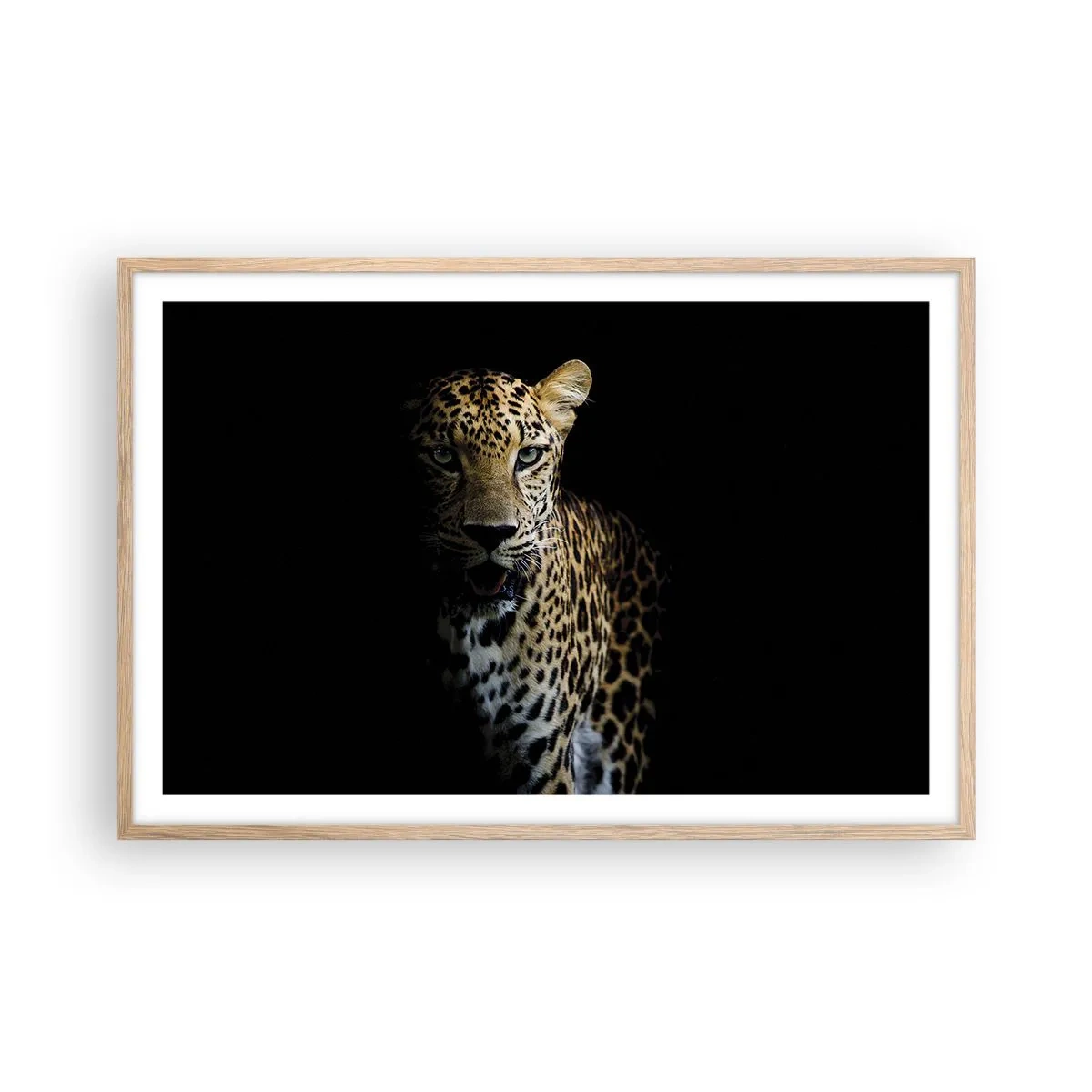 Póster en marco roble claro - Belleza oscura - 91x61 cm