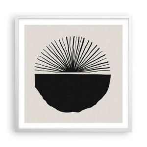 Póster en marco blanco - Un abanico de posibilidades - 60x60 cm