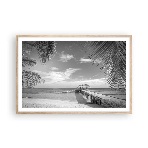 Póster en marco roble claro - ¿Un recuerdo o un sueño? - 91x61 cm