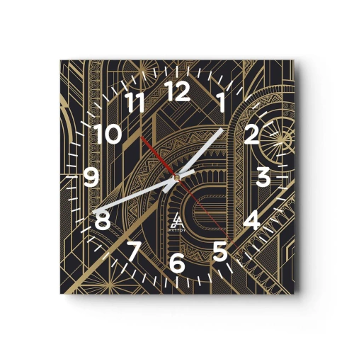Reloj de pared - Reloj de vidrio - Conceptos, ideas, planes - 30x30 cm