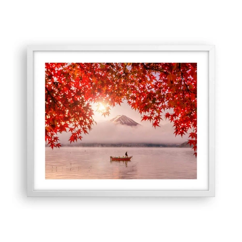 Póster en marco blanco - Estilo japonés - 50x40 cm