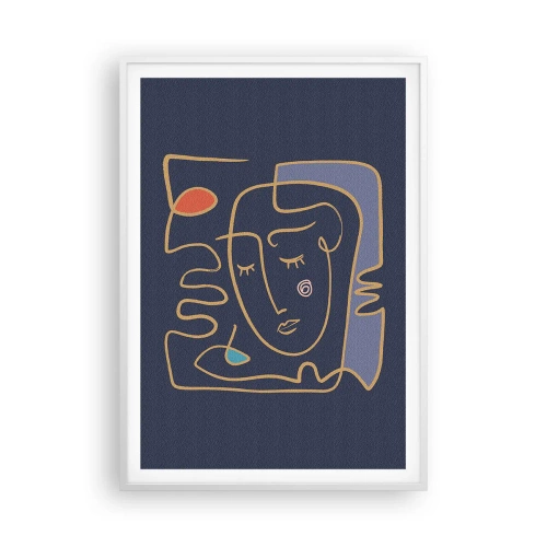 Póster en marco blanco - En un maravilloso sueño - 70x100 cm