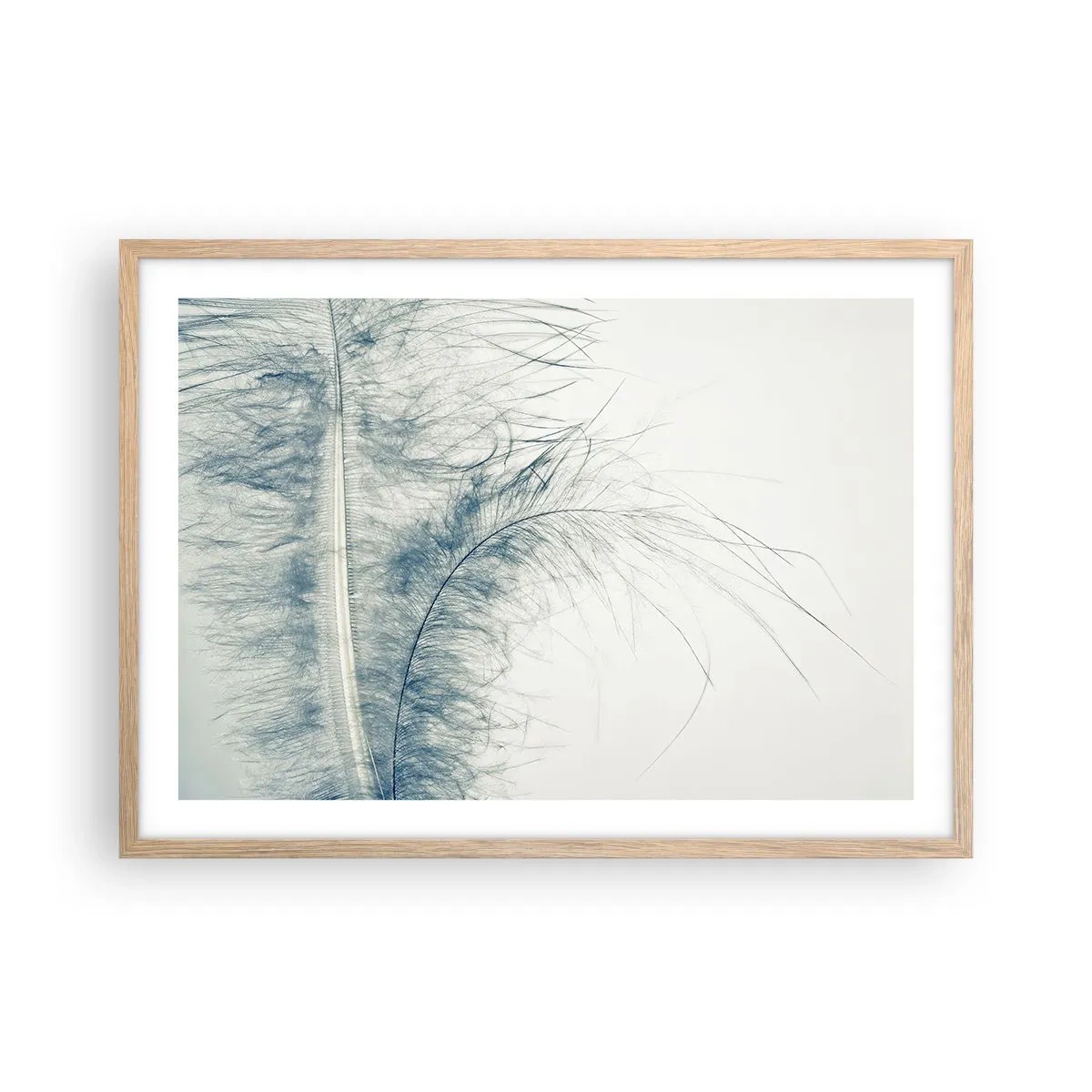 Póster en marco roble claro - Susurro de la naturaleza - 70x50 cm