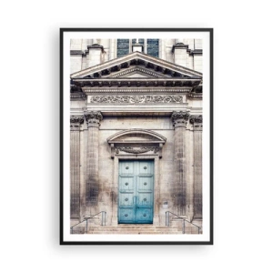 Póster en marco negro - Puerta al mundo espiritual - 70x100 cm