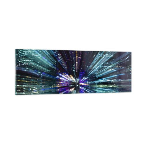 Cuadro sobre vidrio - Impresiones sobre Vidrio - Cruzando el hiperespacio - 90x30 cm