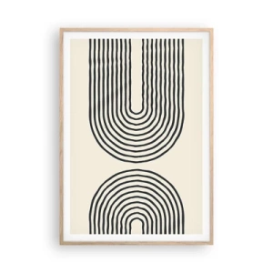 Póster en marco roble claro - Próximamente... - 70x100 cm