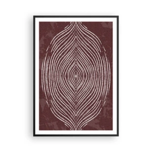 Póster en marco negro - El espacio habla - 70x100 cm