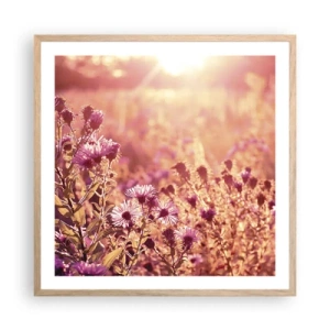 Póster en marco roble claro - Antes de que se acabe el verano - 60x60 cm