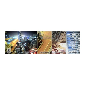 Muestra de fotomural Premium Canvas - Un milagro en el desierto - Ciudad, Dubái, Arquitectura - 100x30 cm