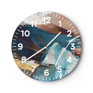 Reloj de pared - Reloj de vidrio - Con estilo y energía - 30x30 cm