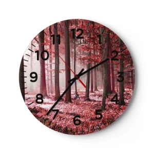 Reloj de pared - Reloj de vidrio - Rojo como el que más - 30x30 cm