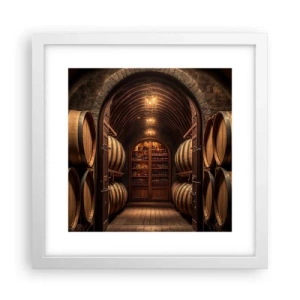 Póster en marco blanco - Sótano atmosférico - 30x30 cm