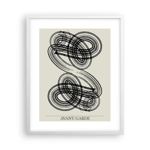 Póster en marco blanco - Salió espontáneamente - 40x50 cm