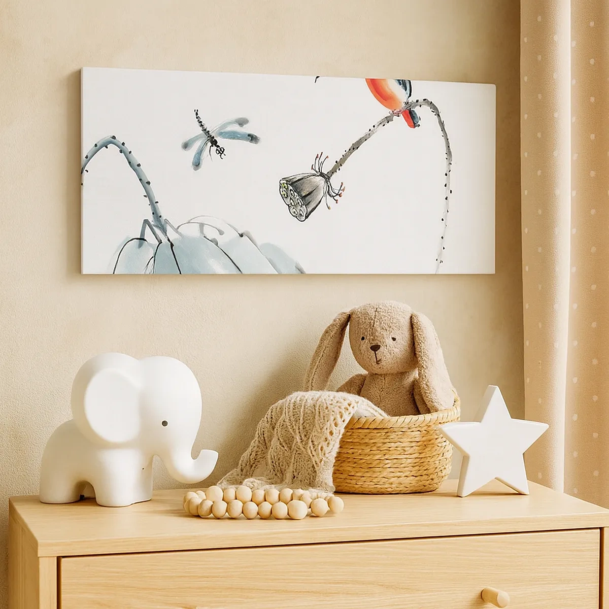 Cuadro sobre lienzo - Impresión de Imagen - La vida de la pradera - 30x30 cm