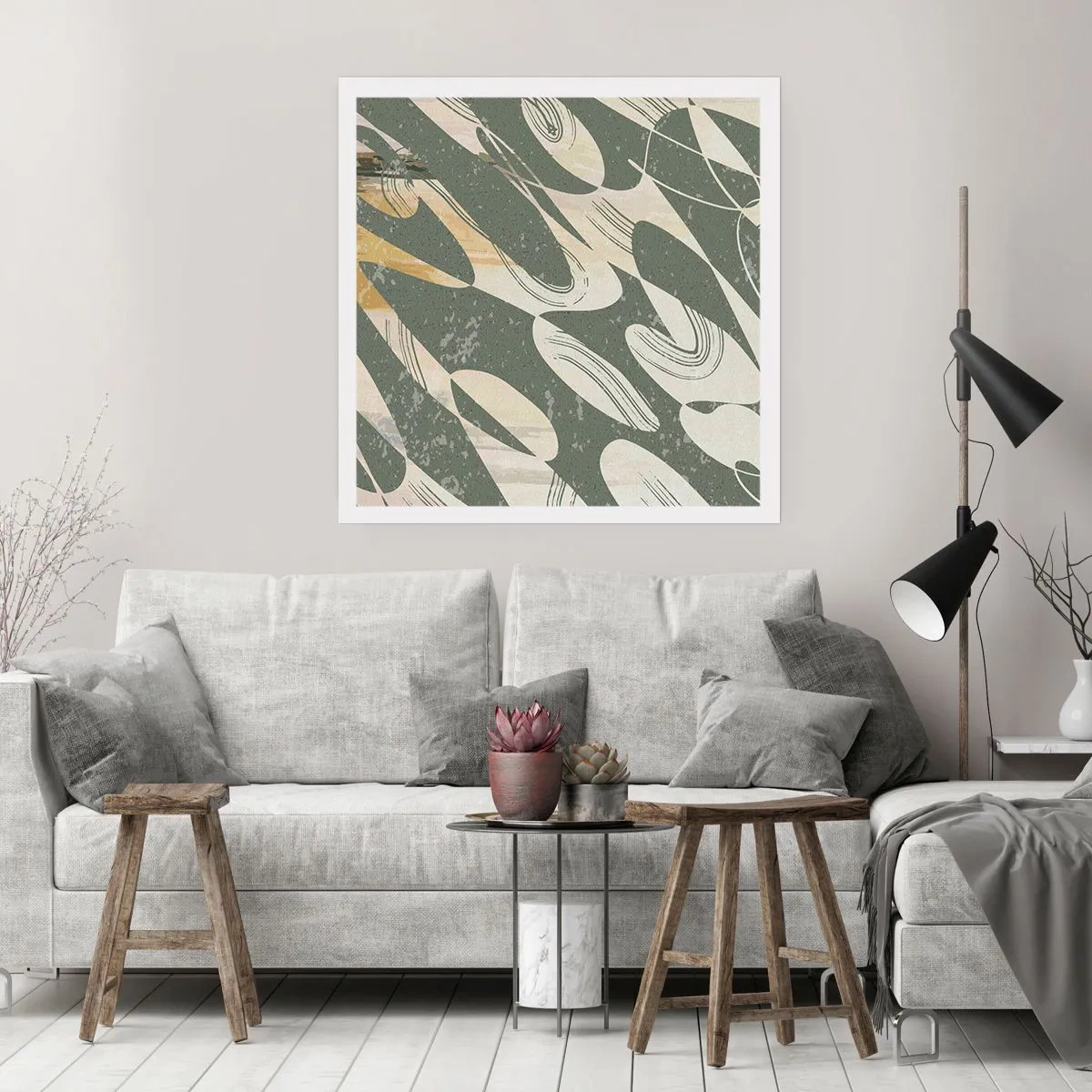 Póster - Abstracción rítmica - 30x30 cm