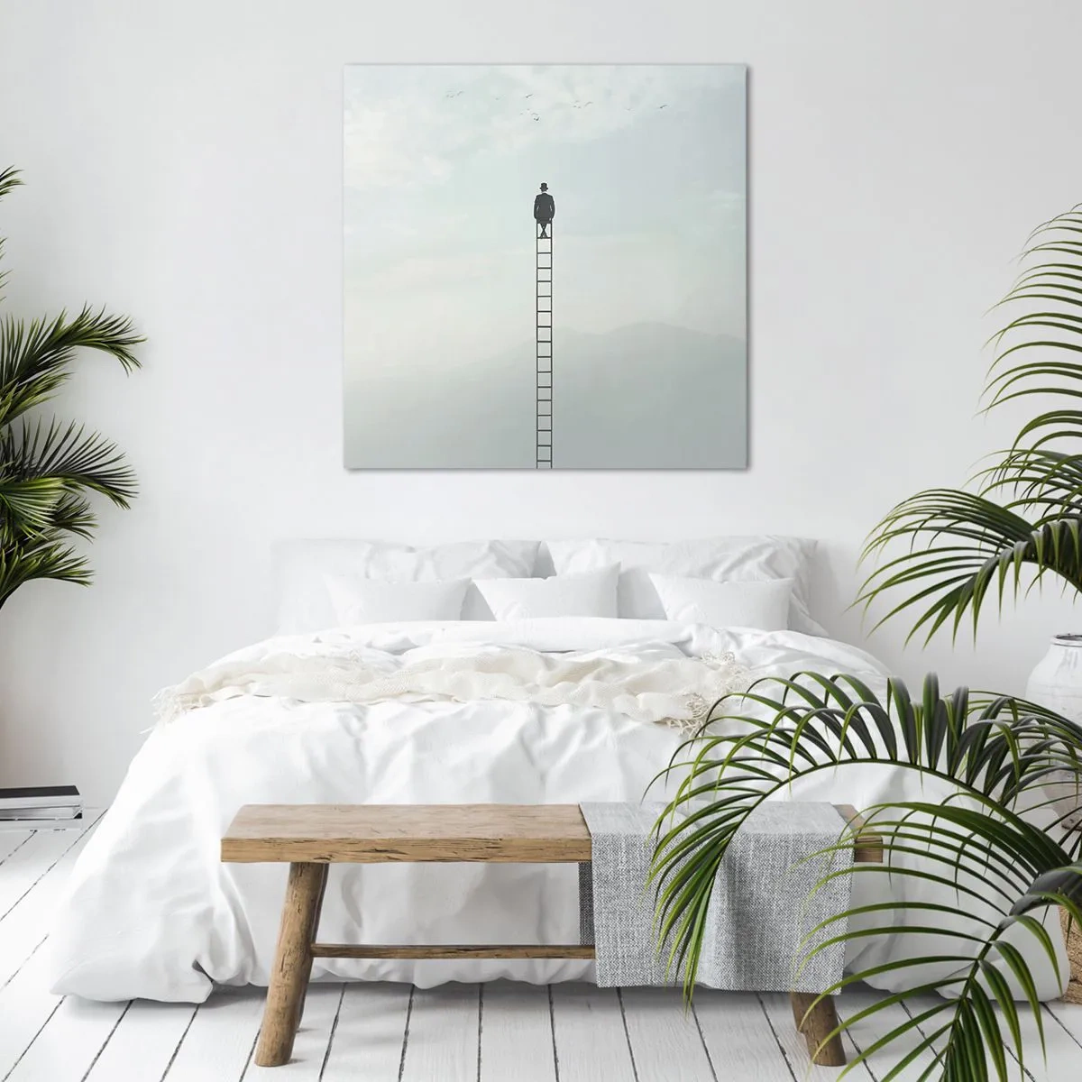 Cuadro sobre lienzo - Impresión de Imagen - Hacia lo más alto - 70x70 cm