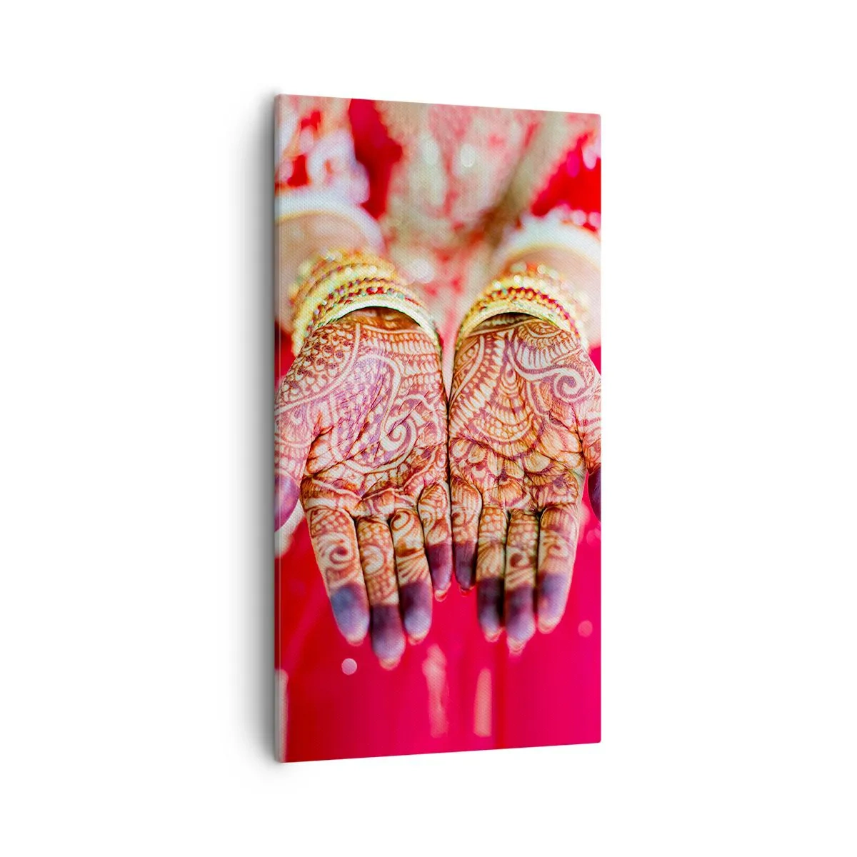 Cuadro sobre lienzo - Impresión de Imagen - Ritual con las manos - 55x100 cm