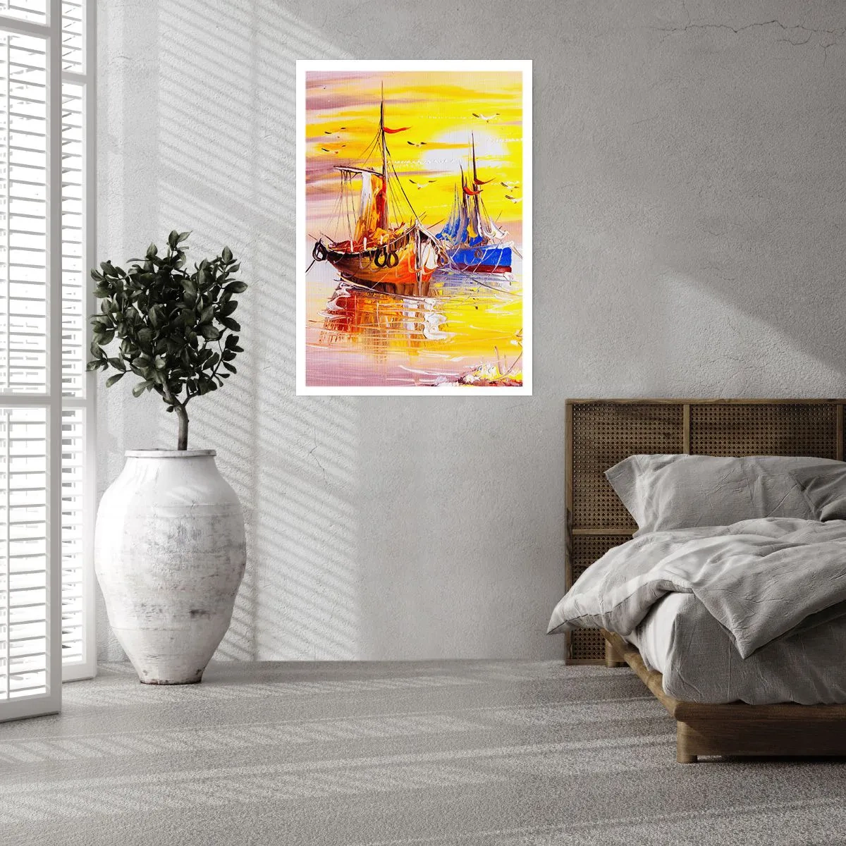 Póster - Un merecido descanso en el puerto - 40x50 cm