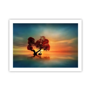 Póster - La lejanía y el silencio del mundo - 70x50 cm